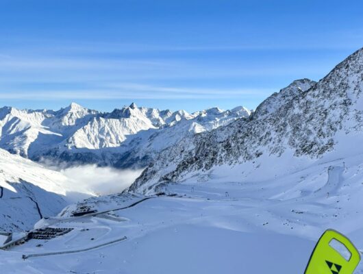 Skiclub Bogen in Sölden auf der Weltcup-Abfahrt