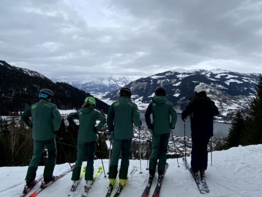 Skiclub Bogen auf der Schmittenhöhe mit Blick auf Zell am See