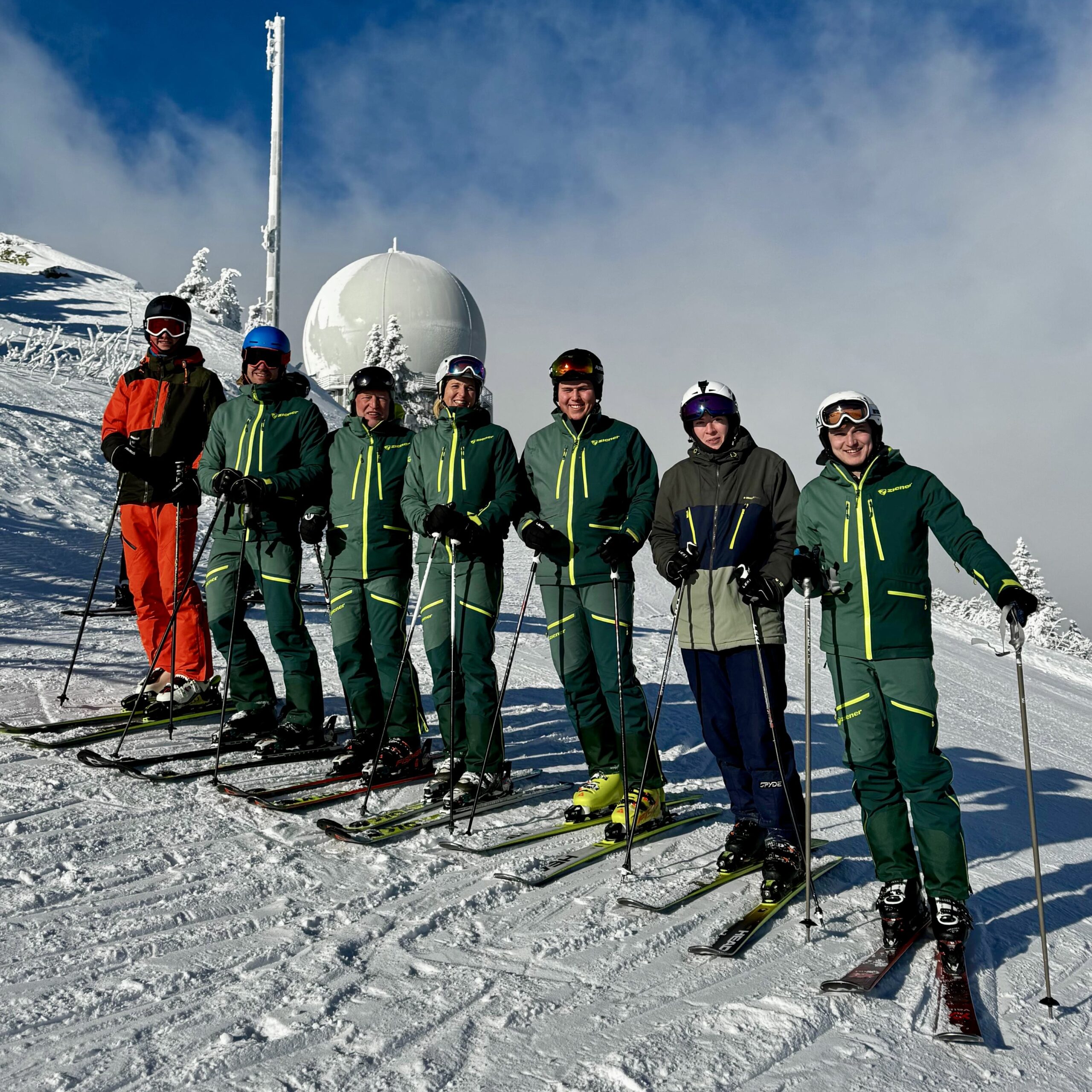 Unsere Skilehrer bei der Fortbildung am Arber